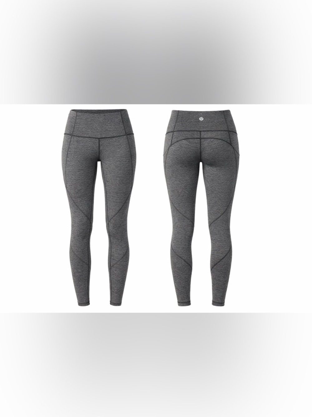 Lululemon Wunder Under High Rise Leggings Herringbone Luon Yoga Gym Athleisure 6